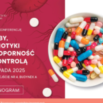 plakat konferencji Mikroby, antybiotyki i lekooporność pod kontrolą